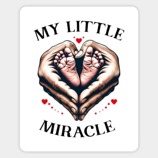 Baby Footprint Footprints Heart Hands Little Miracle Wonder Magnet